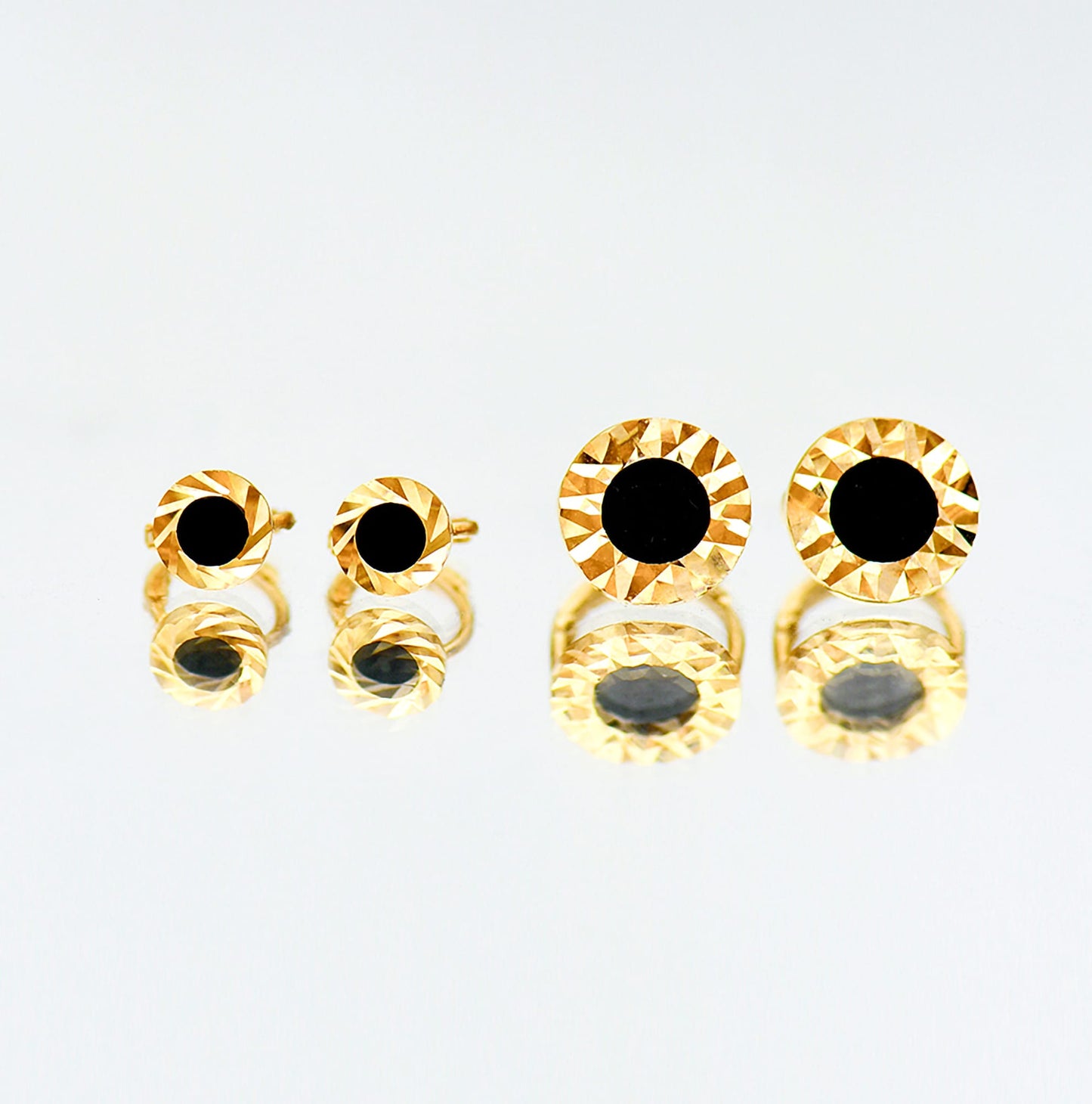 Solid 10K Gold Stud Earrings for Her