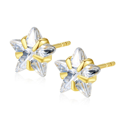 Chic 10K Gold Star Ear Cuff for Women