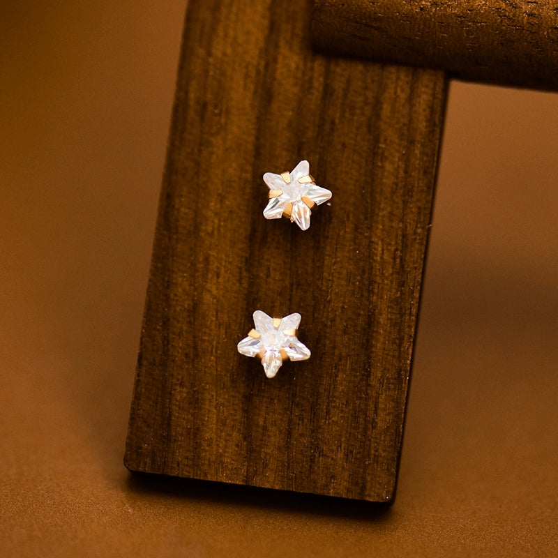 Chic 10K Gold Star Ear Cuff for Women